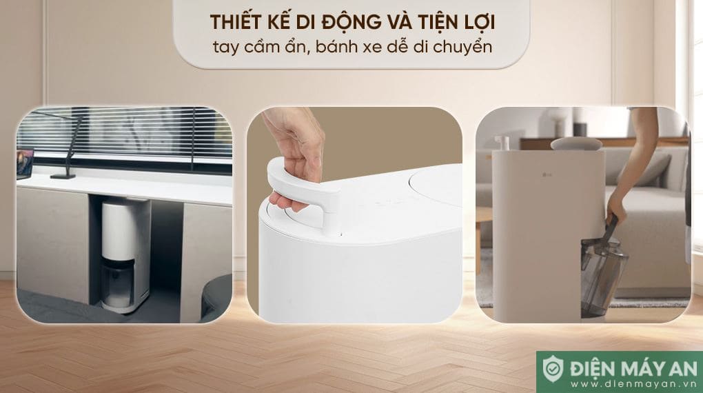 Máy hút ẩm LG Dual Inverter 40 lít DD23GMWE1.ABAE